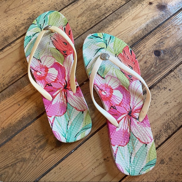 Tommy Bahama Shoes | Tommy Bahama Flip Flop White Pink Sandals | Poshmark